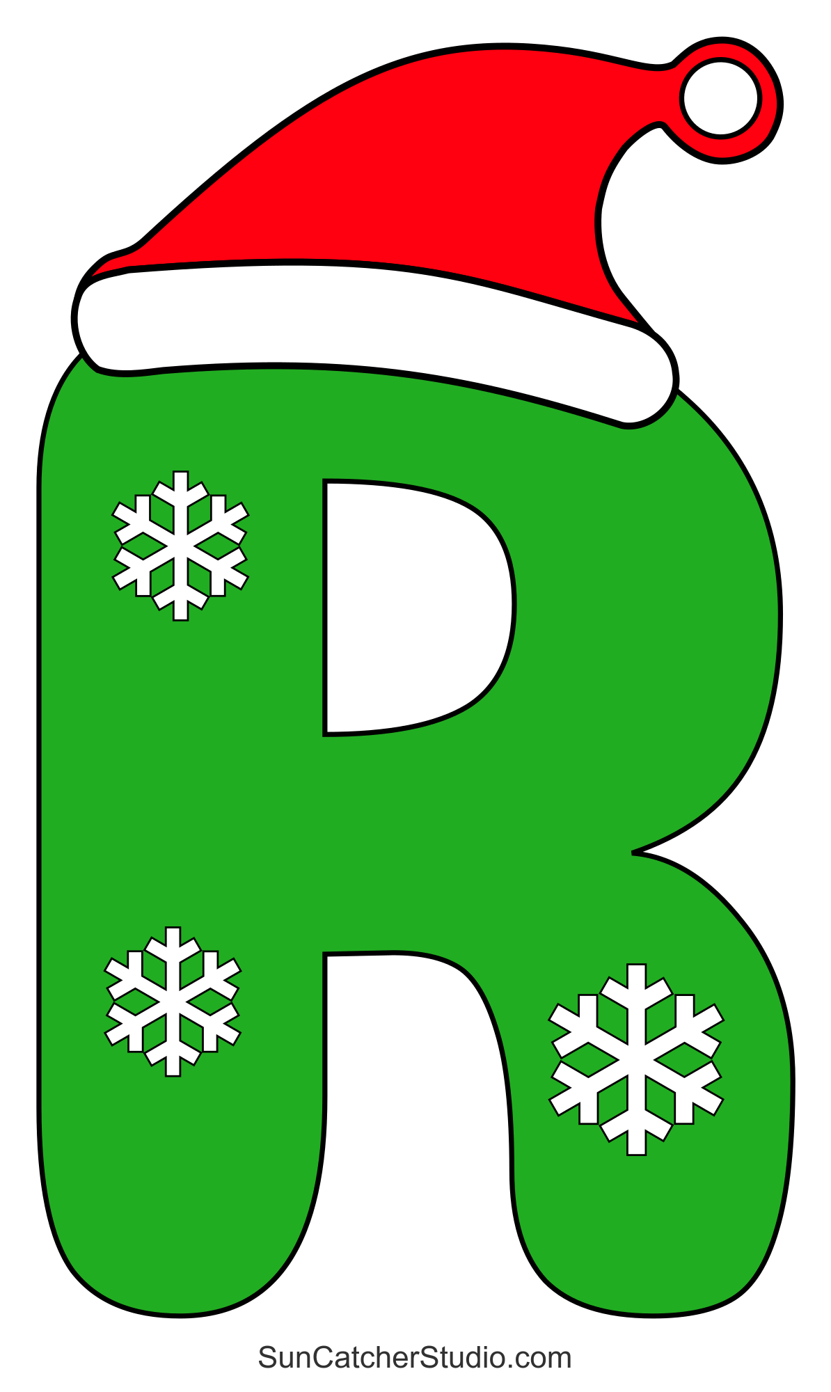 christmas font (printable alphabet letters & clipart) – free